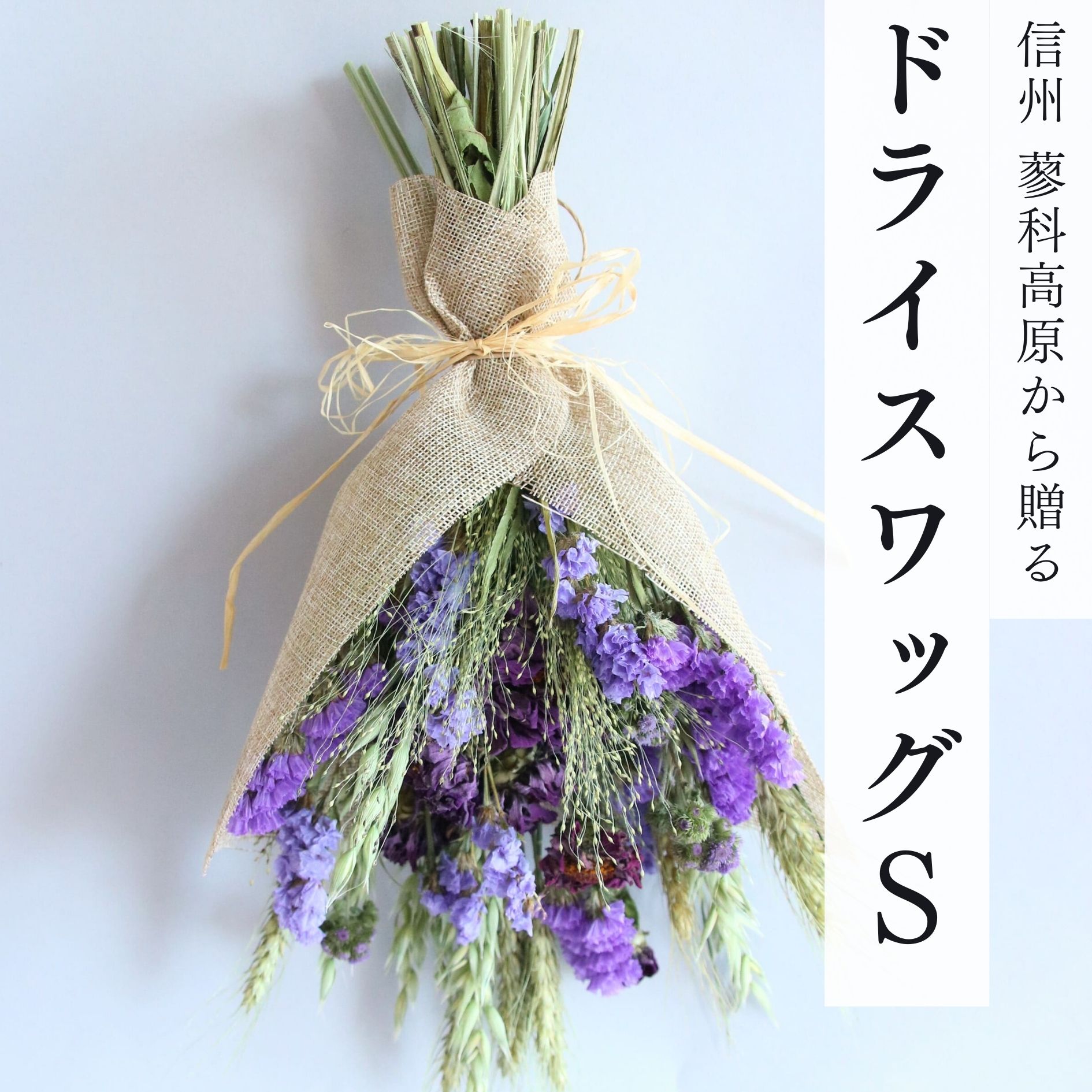 【産地直送】ナチュラルスワッグS パープル